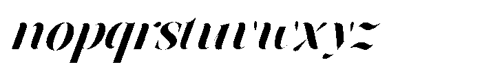 Astrovia Serif Extra Bold Italic Font LOWERCASE