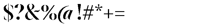 Astrovia Serif Extra Bold Font OTHER CHARS