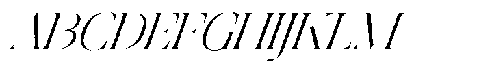 Astrovia Serif Extra Light Italic Font UPPERCASE