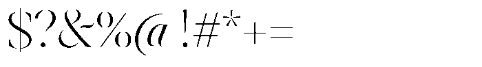 Astrovia Serif Extra Light Font OTHER CHARS