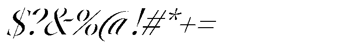 Astrovia Serif Italic Font OTHER CHARS