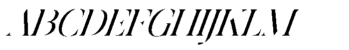 Astrovia Serif Italic Font UPPERCASE
