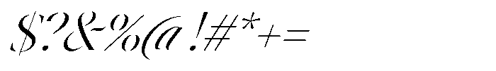 Astrovia Serif Light Italic Font OTHER CHARS