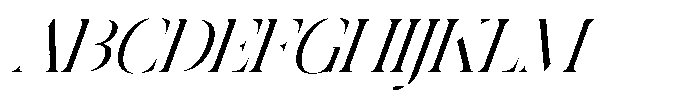 Astrovia Serif Light Italic Font UPPERCASE