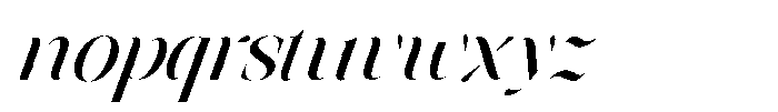 Astrovia Serif Medium Italic Font LOWERCASE