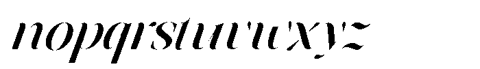Astrovia Serif Semi Bold Italic Font LOWERCASE