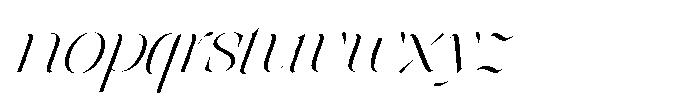 Astrovia Serif Thin Italic Font LOWERCASE