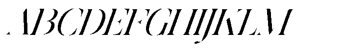 Astrovia Serif Variable Black Italic Font UPPERCASE