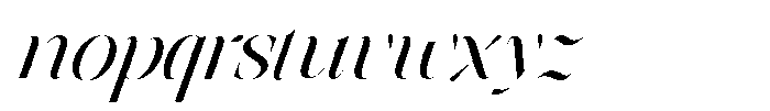 Astrovia Serif Variable Black Italic Font LOWERCASE