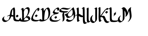 Asttahiam Font UPPERCASE
