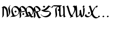 Asttahiam Font UPPERCASE