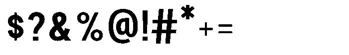 Astute Grotesque 700 Font OTHER CHARS