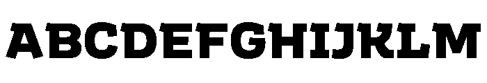 AsimonDLv3AAA UltraBold Font UPPERCASE