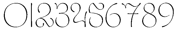 Asphodel Thin Font OTHER CHARS