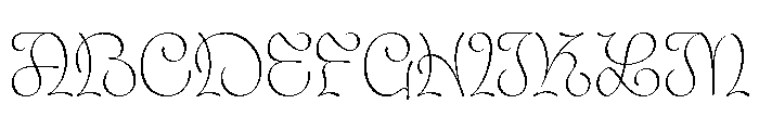 Asphodel Thin Font UPPERCASE