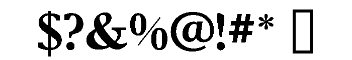 Aster DemiBold Font OTHER CHARS