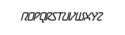 Astro Light Oblique Font UPPERCASE