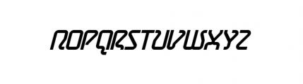 Astro Oblique Font UPPERCASE