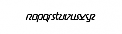 Astro Oblique Font LOWERCASE