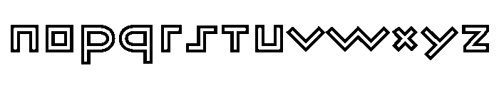 Ashtronaut Fiddy Fiddy Font LOWERCASE