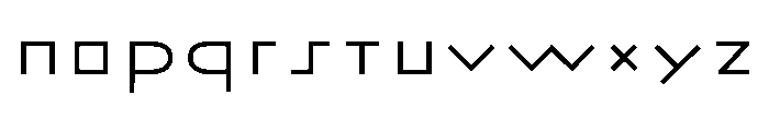 Ashtronaut Halfway Font LOWERCASE