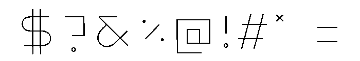 Ashtronaut Inlines Font OTHER CHARS