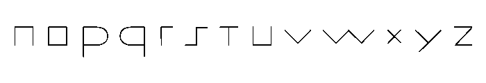 Ashtronaut Inlines Font LOWERCASE