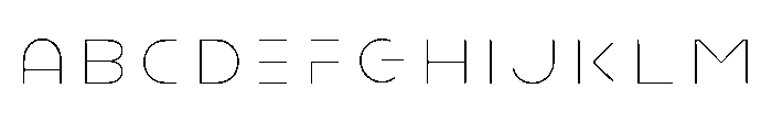 Ashtronaut Neon Inlines Font UPPERCASE