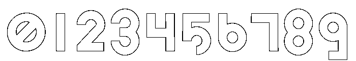 Ashtronaut Outlines Font OTHER CHARS