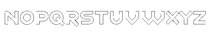 Ashtronaut Outlines Font UPPERCASE