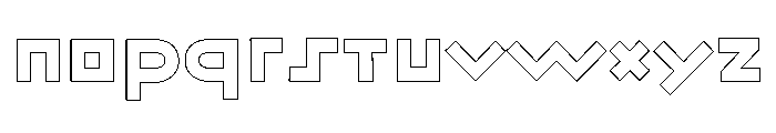 Ashtronaut Outlines Font LOWERCASE