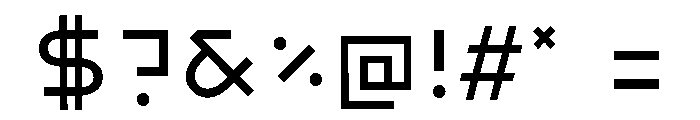Ashtronaut Regular Font OTHER CHARS