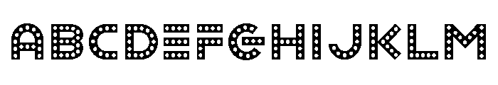 Ashtronaut With Bulbs Font UPPERCASE