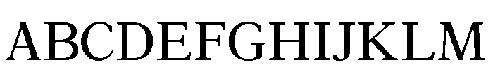 Aster Regular Font UPPERCASE