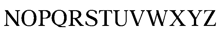 Aster Regular Font UPPERCASE