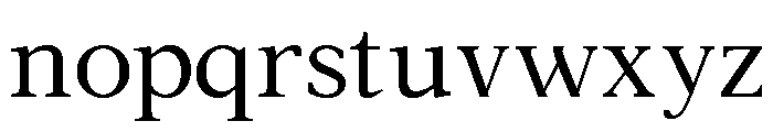 Aster Regular Font LOWERCASE