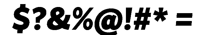 Asterisk Sans Black Italic Font OTHER CHARS