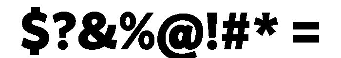Asterisk Sans Black Font OTHER CHARS