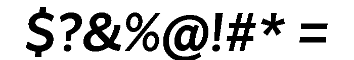 Asterisk Sans Bold Italic Font OTHER CHARS