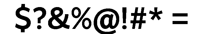 Asterisk Sans Bold Font OTHER CHARS