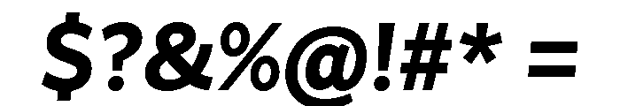 Asterisk Sans Extra Bold Italic Font OTHER CHARS