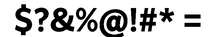 Asterisk Sans Extra Bold Font OTHER CHARS