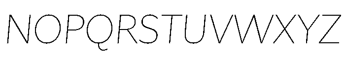 Asterisk Sans Extra Light Italic Font UPPERCASE