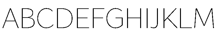 Asterisk Sans Extra Light Font UPPERCASE