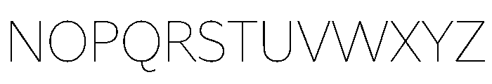 Asterisk Sans Extra Light Font UPPERCASE