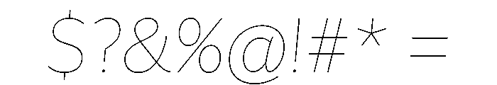 Asterisk Sans Italic Font OTHER CHARS