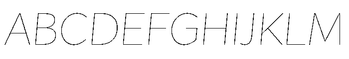 Asterisk Sans Italic Font UPPERCASE