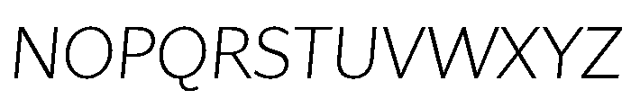 Asterisk Sans Light Italic Font UPPERCASE