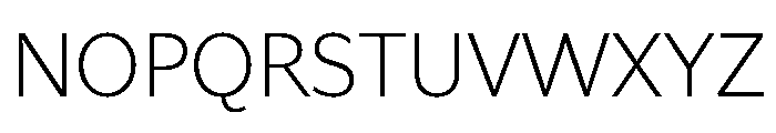 Asterisk Sans Light Font UPPERCASE
