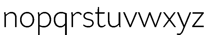 Asterisk Sans Light Font LOWERCASE